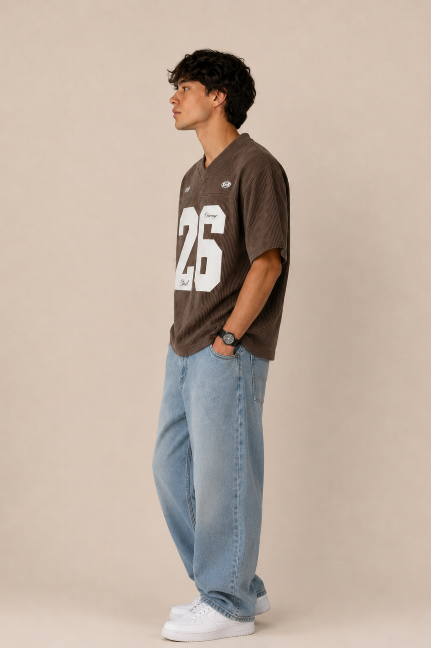 T-shirt with number print and boxy fit