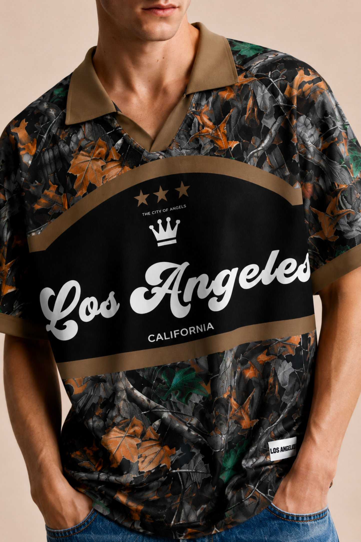T-shirt Homme Casual à Imprimé Graphique et Colorblock – Été
