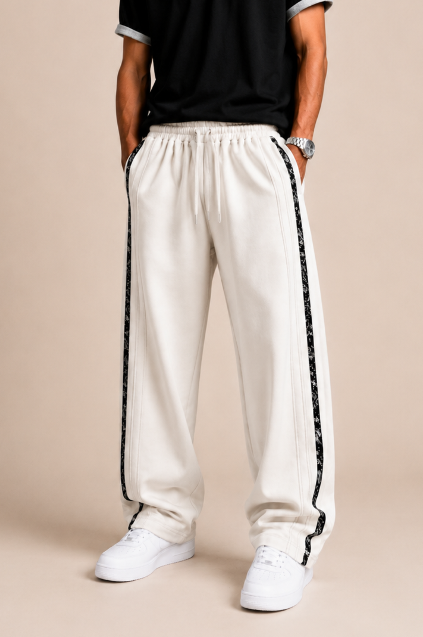 Tribal Stripe Loose Fit Trouser