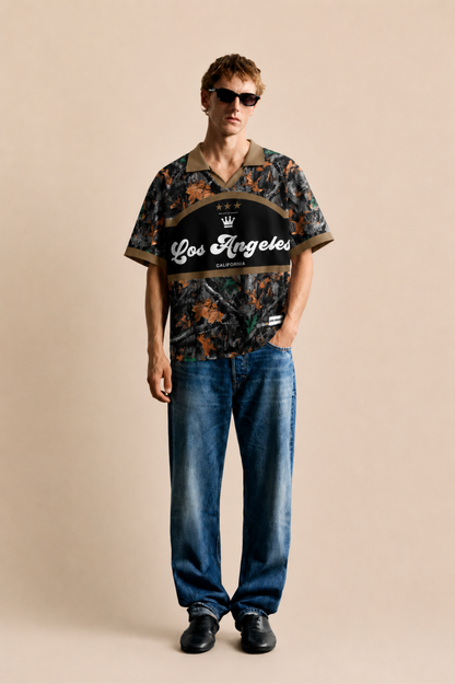 T-shirt Homme Casual à Imprimé Graphique et Colorblock – Été