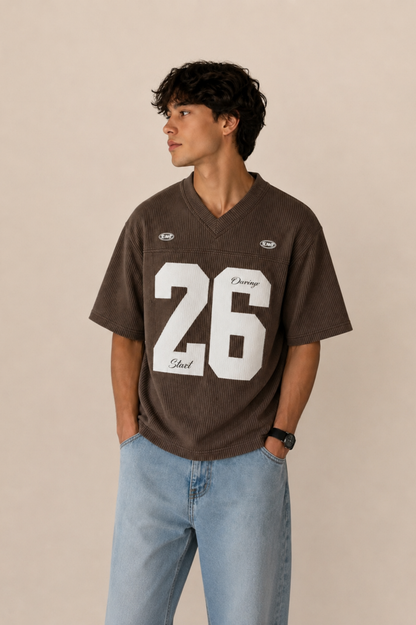 T-shirt with number print and boxy fit