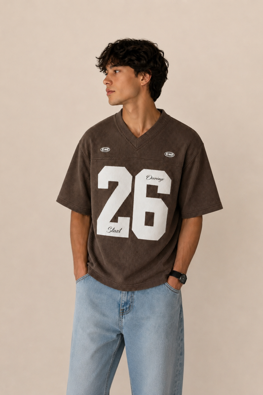 T-shirt with number print and boxy fit