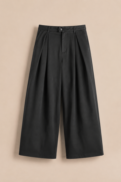 Pantalon habillé avec taille haute - Noir