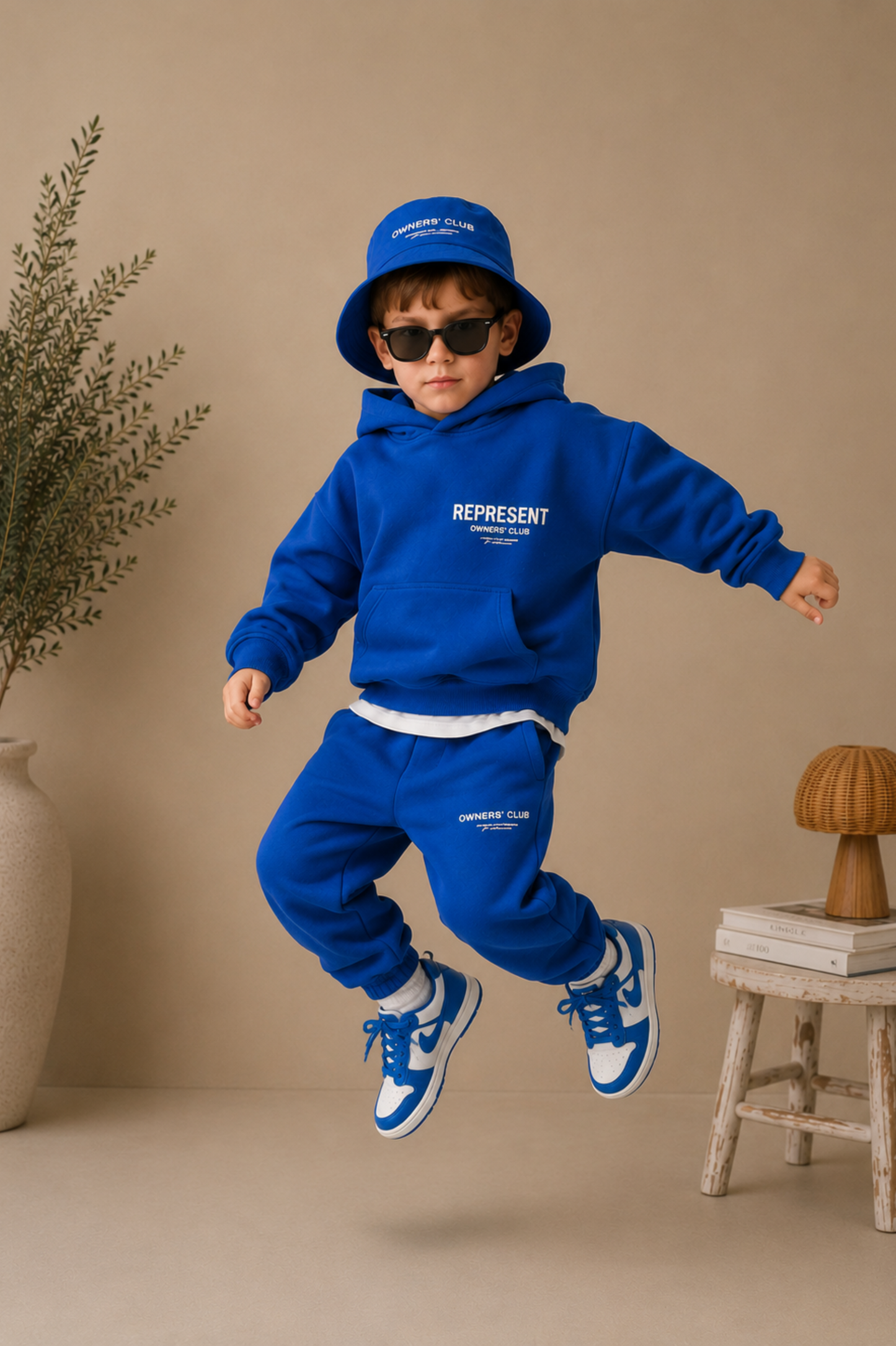 Ensemble de sweat-shirts et pantalons Bleu