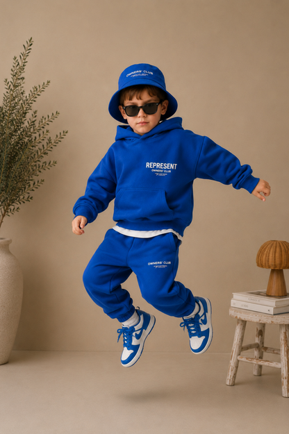 Ensemble de sweat-shirts et pantalons Bleu