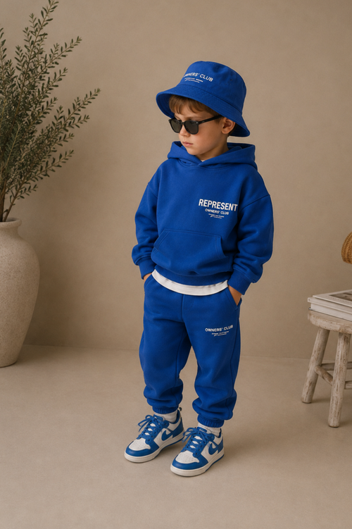 Ensemble de sweat-shirts et pantalons Bleu