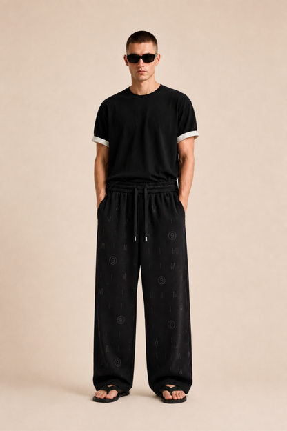 Pantalon super baggy Marron