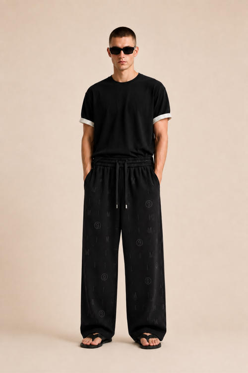 Pantalon super baggy Marron