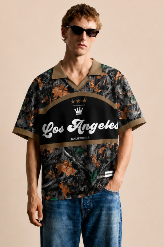 T-shirt Homme Casual à Imprimé Graphique et Colorblock – Été