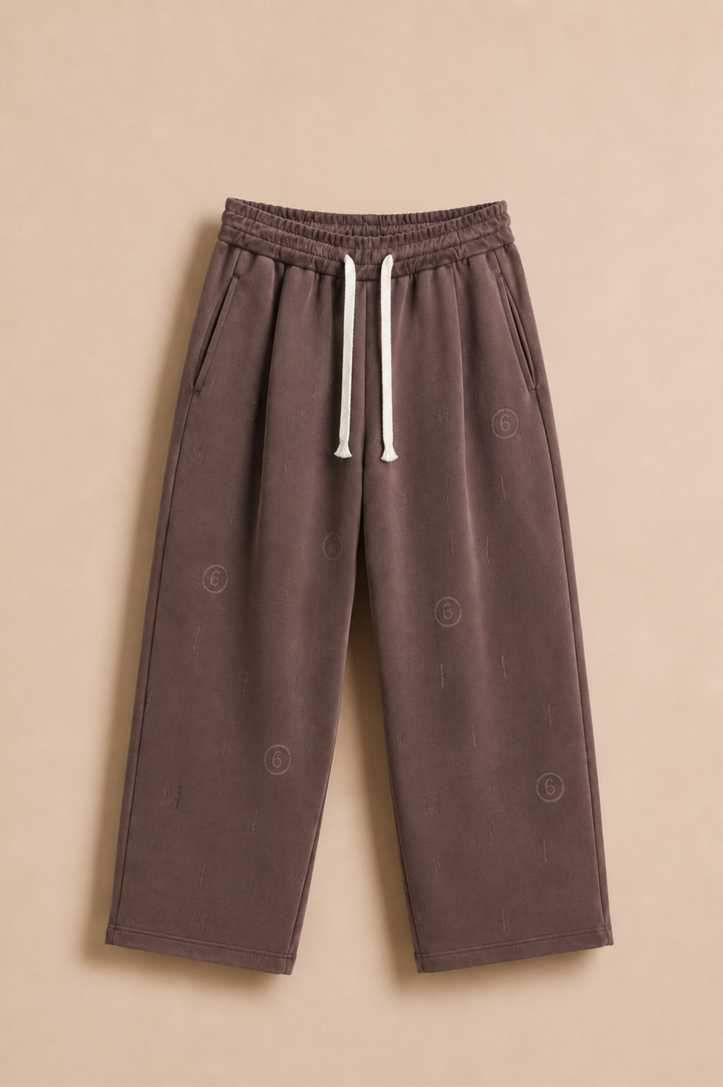 Pantalon super baggy Marron 2